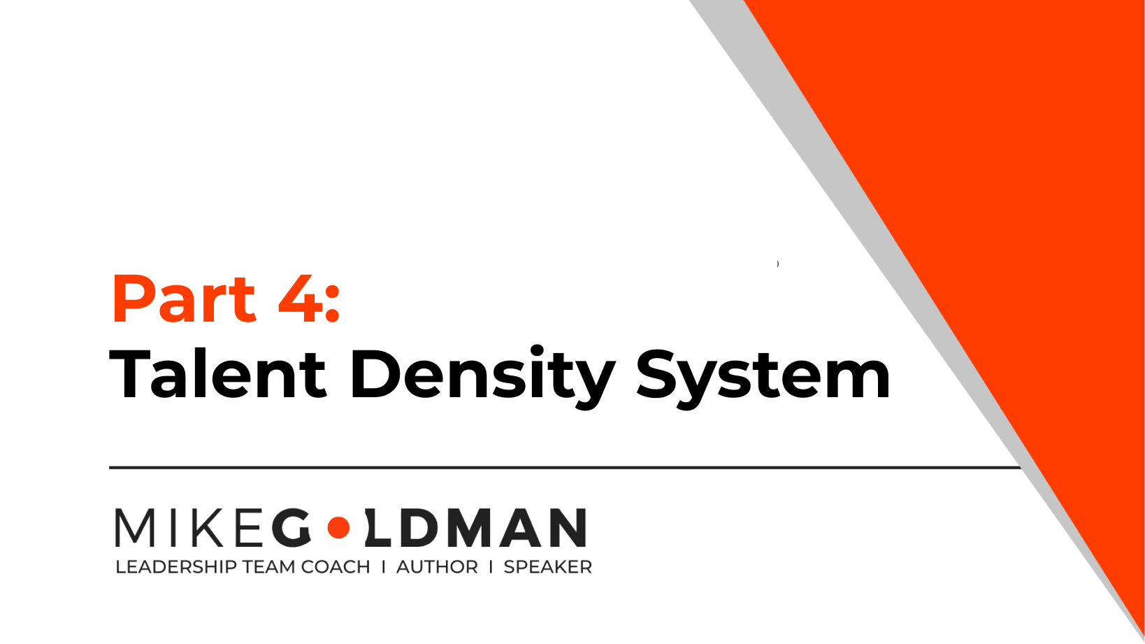 Talent Density System